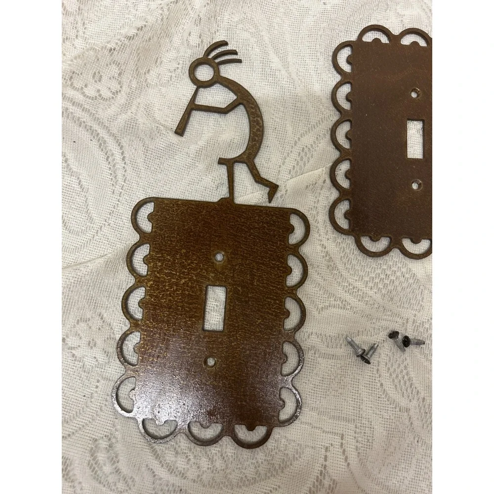 KOKOPELLI UNIQUE Light Switch Plates‎ and Outlet Covers Custom Handmade  Brass